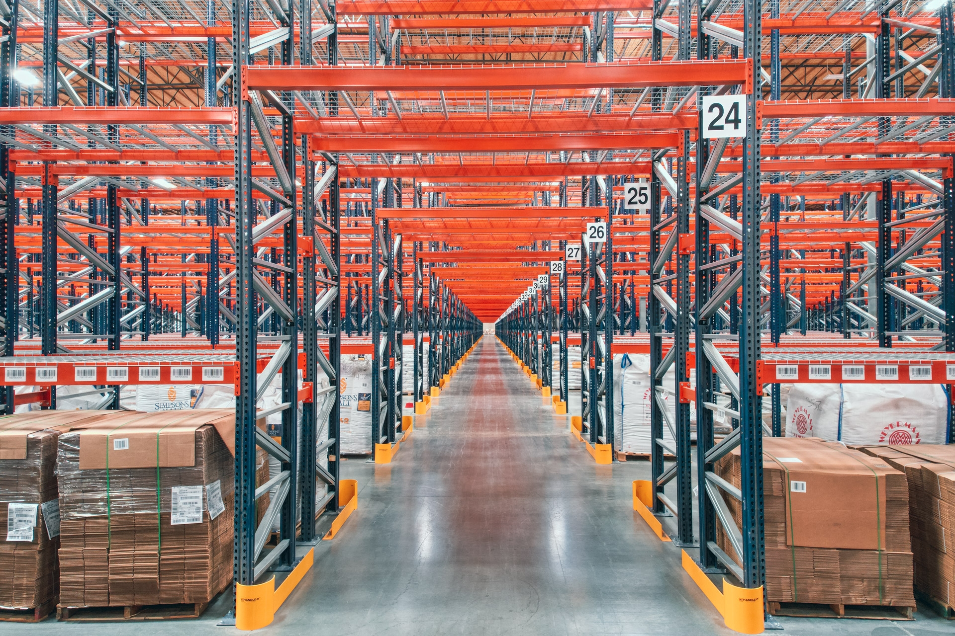 Industrial pallet racking installation in Walker warehouse
